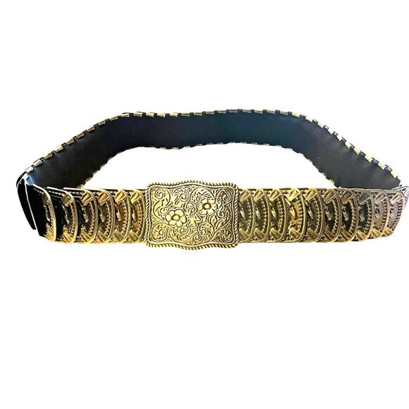 Vintage Hobo Western Overlay Metal Embossed Belt One Size main image 6